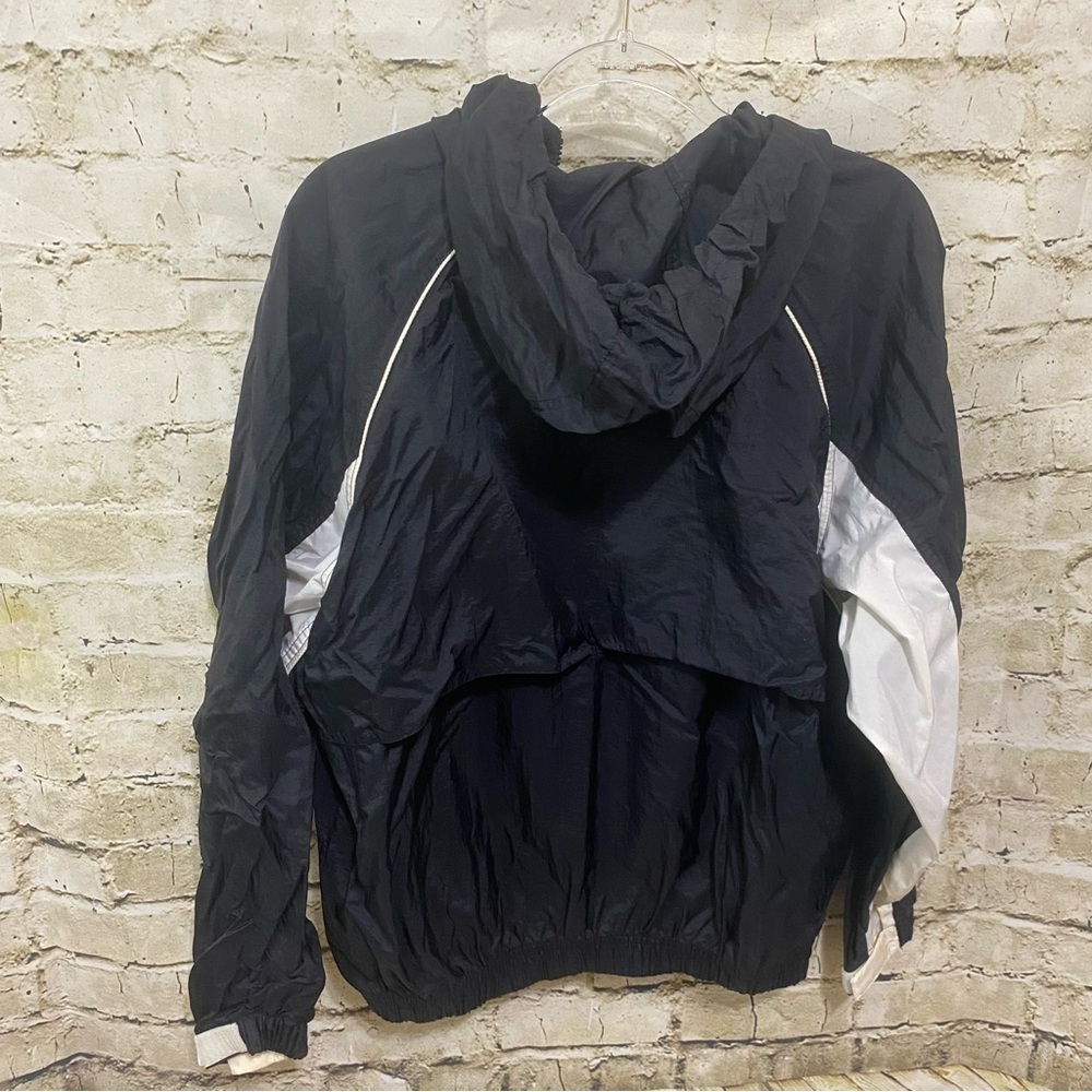 Vintage Nike White Tag Black Hooded Zip Up Windbreaker Jacket - Picture 3 of 6